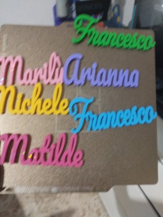 Segnaposto personalizzati in pla