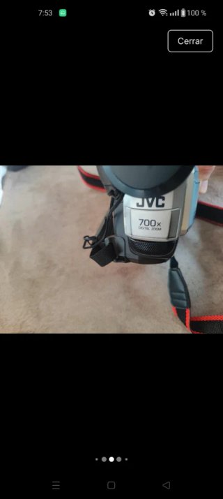 Videocámara JVC Negra/Gris