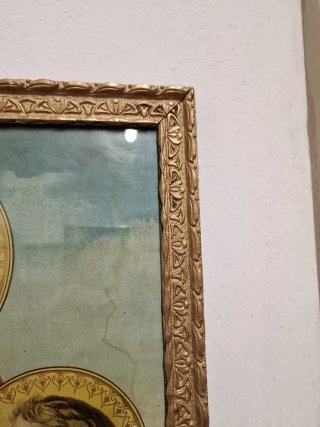 Oleografia raffigurante Sant'Anna con la Vergine