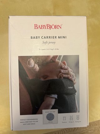 BabyBjörn Mochila Portabebés Mini Gris