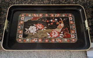 3 Bandejas Decorativas Pavo Real