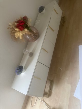 Mesa TV blanca moderna