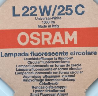 Lampada Osram L22W/25C Circolare 22W