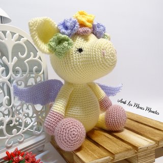 Ereas el Pegaso. Amigurumi hecho a mano. Crochet.