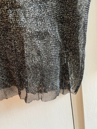 Blusa purpurina Transparente Brillante