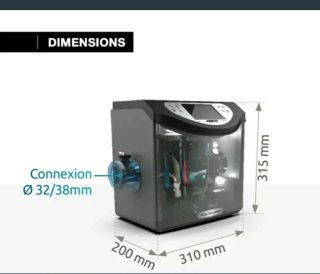 Clorador salino con pH y redox incluido.