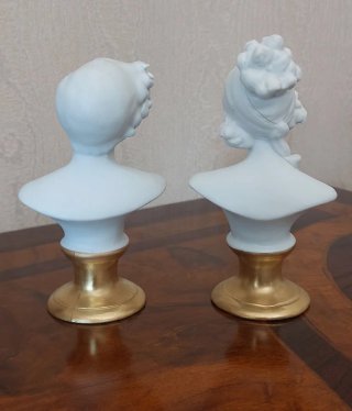 Coppia Busti Vintage Capodimonte