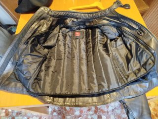 Chaqueta de cuero para moto Talla S