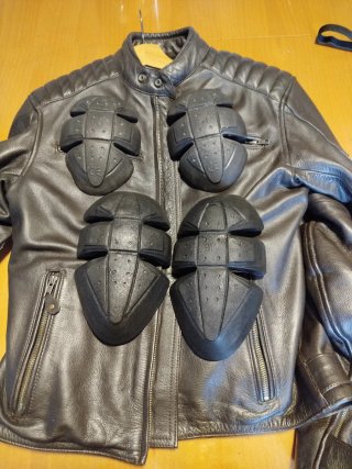 Chaqueta de cuero para moto Talla S