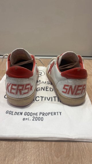 Golden Goose BallStar Rojas y Blancas