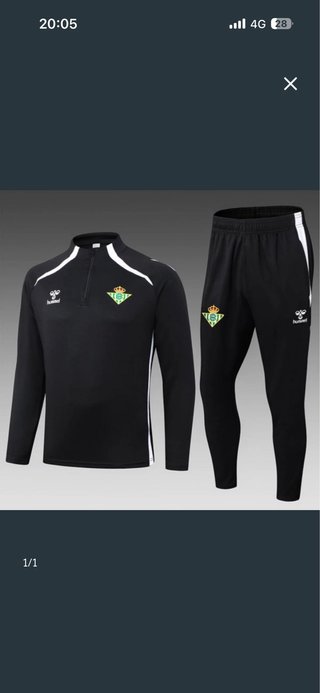 Chándal Betis Hummel Negro y Verde