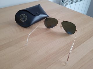 Gafas Ray-Ban Aviador RB3025 Azul/Dorado