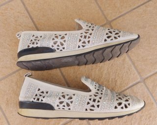 Scarpe slip-on donna con strass