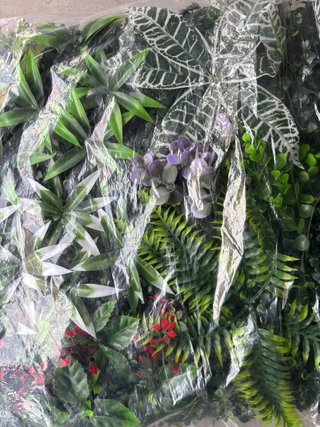 2 Paneles Plantas Artificiales Verdes