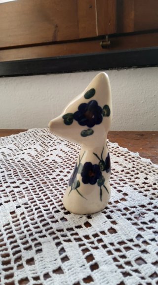Coppia Gatti Ceramica e Vetro Satinato