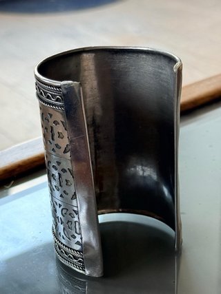 Maxi bracciale etnico semi rigido