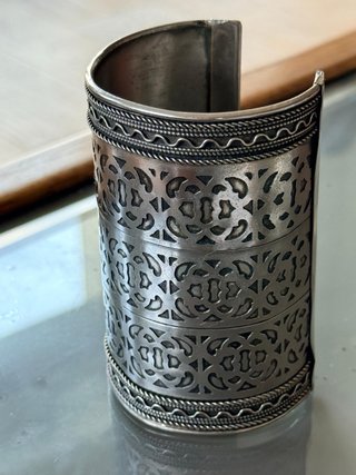 Maxi bracciale etnico semi rigido