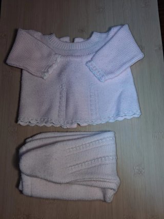 Lote Ropa Bebé 0 Meses Rosa y Blanco