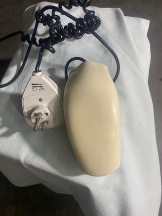 Telefono  grillo parlante fisso bianco con disco