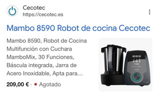 Cecotec Mambo 8590 - Robot de cocina