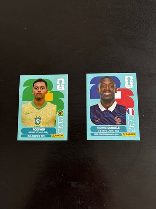 Cartas Mundial 2026 Rodrygo y Dembélé