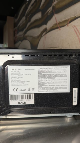 Microondas Cecotec 3030