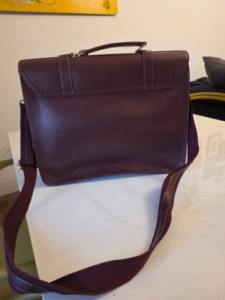 Borsa da ufficio in pelle bordeaux