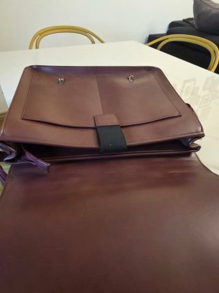 Borsa da ufficio in pelle bordeaux