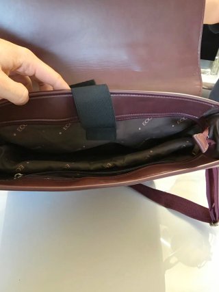 Borsa da ufficio in pelle bordeaux