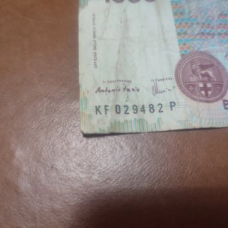 Banconota 1000 Lire Vintage