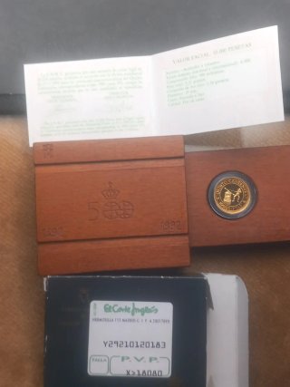 Moneda de Oro Juan Carlos I 1992
