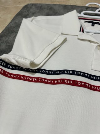 Polo Tommy Hilfiger Blanco Talla XS