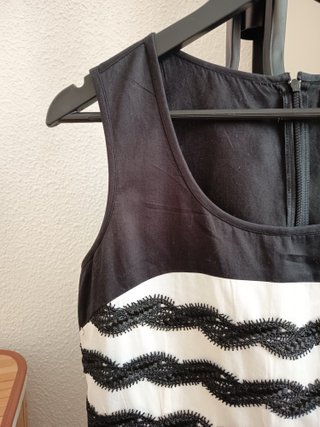 Vestido Niza sin mangas encaje talla 38/M
