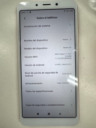 Móvil Redmi 6A