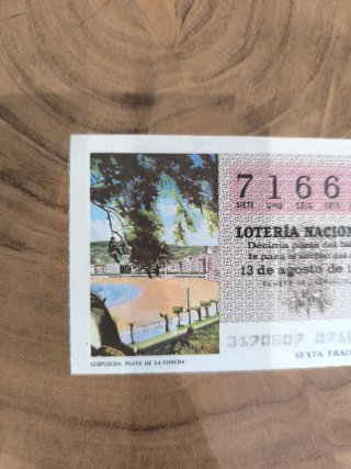 Décimo Lotería Nacional 1977