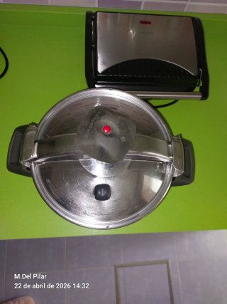 Olla exprés de acero inoxidable