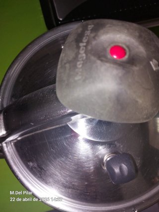 Olla exprés de acero inoxidable