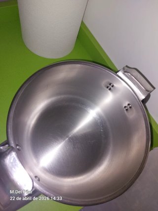 Olla exprés de acero inoxidable