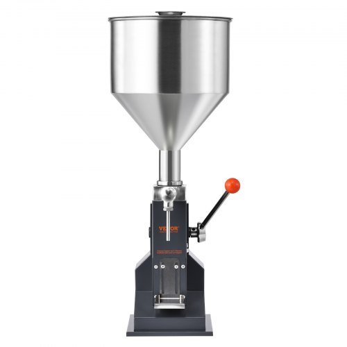 Máquina de Llenado de Líquidos Manual para Pasta, Llenador de Botellas de 5-50ml, Máquina de Llenado de Botellas Ajustable, Llenador de Líquidos de Acero Inoxidable con Tolva para Leche Agua Jugo ...