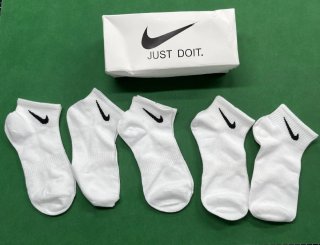 5 Pares Calcetines Nike Blancos Talla Única