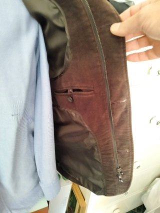 Giacca in velluto marrone KOAN