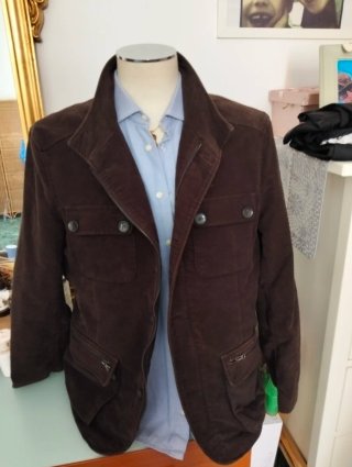 Giacca in velluto marrone KOAN