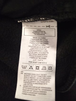 Sudadera Adidas Negra Talla M