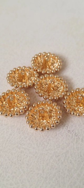 4 bottoni gioiello vintage da 1,8 cm. In metallo