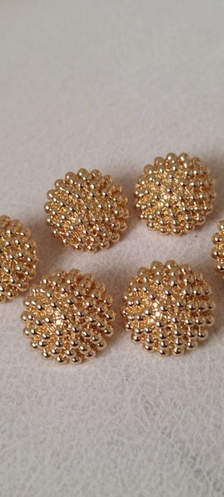4 bottoni gioiello vintage da 1,8 cm. In metallo