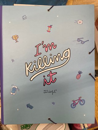 Carpeta Mr. Wonderful I'm killing it