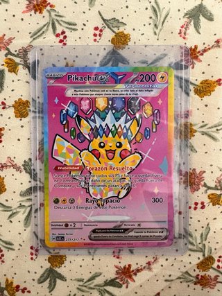 Carta Pokémon Pikachu EX Teracristal 277/217