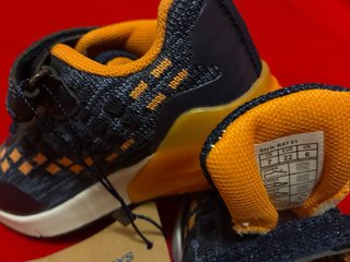 Zapatillas CHK10 niño azul y naranja talla 22 bebe