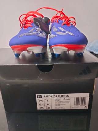 Adidas Predator Elite SG Botas Fútbol Azul Naranja