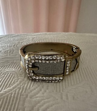 Pulsera Brazalete Dorado y Plateado